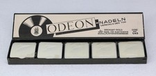 5x NADELDOSE "Odeon Bakelit"  á 200 Nadeln +Box -Needle-tin, Grammophon D296