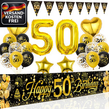 Geburtstagsdeko 50 Schwarz
