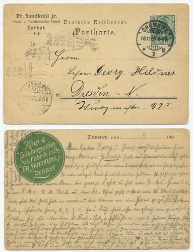 32021 postkarte chemnitz - postkarte,