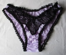 DDR Dessous Slip lila schwarz