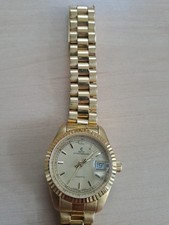 Damenarmbanduhr echt vergoldet