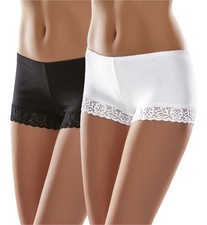 Merry Style Damen Boxershorts Frauen Unterwäsche Spitze Unterhose (2Pack) S-XL