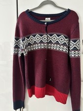 Outdoor Norweger Alprausch Strickjacke Wolle Größe L