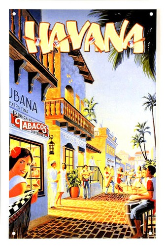 Blechschild 20x30 havana cuba - blechschild,
