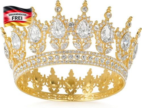 Damen vintage krone mit strass - damen,