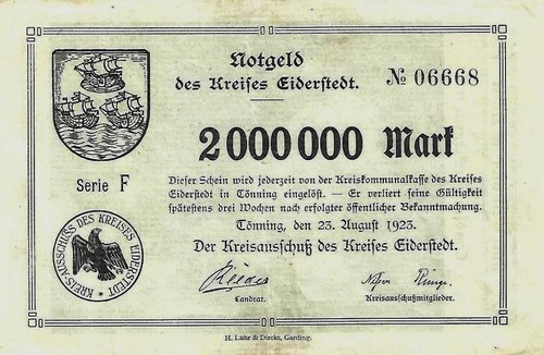 Notgeld des kreises - des,
