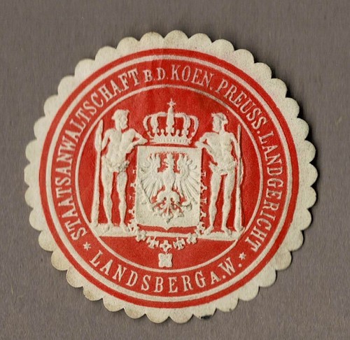Siegelmarke staatsanwaltschaft - siegelmarke,