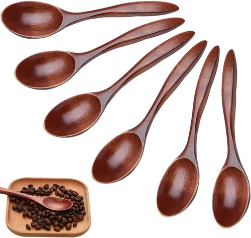Holzlöffel set stück - holzlöffel, 6