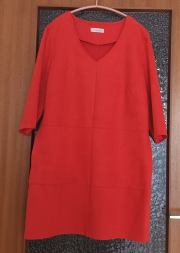 Damen wildlederimitat kleid - wildlederimitat,