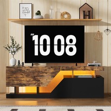 TV Schrank mit LED Öffnen TV