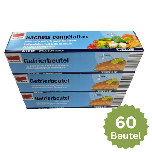 Quickpack gefrierbeutel - 60,