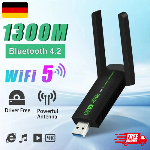 Usb wlan adapter 1300mbps - 1300mbps,