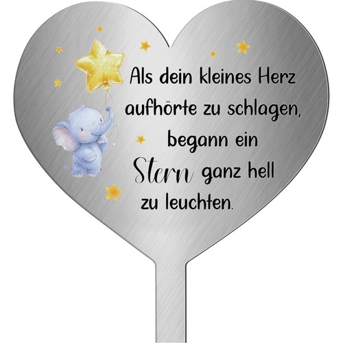 Sternenkinder grabstein metall - sternenkinder,