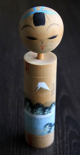 Kokeshi,Holzpuppe,Handmade,alt