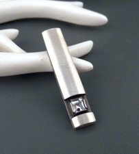 Finland IK 925er Silber Stab Anhänger Bergkristall Vintage silver pendant