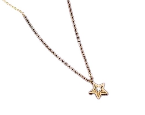 Goldene halskette stern - goldene,
