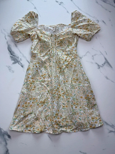 Leinen kleid blumen - h&m,