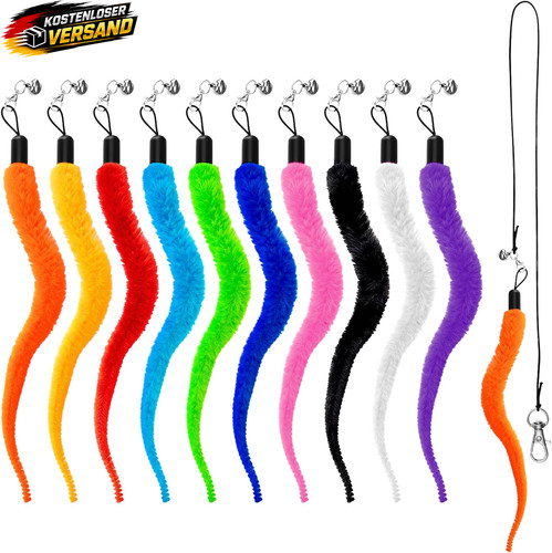 Katzenspielzeug wurm bunt - katzenspielzeug,