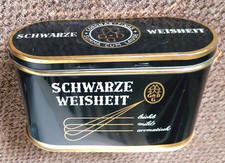 Zigarren Blechdose "Schwarze Weisheit" ca. 20x9x12 cm