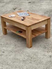 Neu großer Beistelltisch  Couchtisch  Kernbuche Massivholz Wohnzimmertisch    F