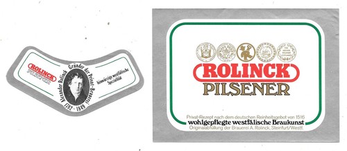 Altes bieretikett brauerei - bieretikett,