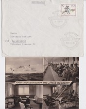 DDR Brief EF 1037+Karte