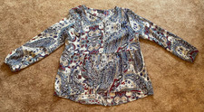 •♥• Janina Bluse Damen Damenbluse Oberteil Tunika Gr. 44 langarm bunt •♥•