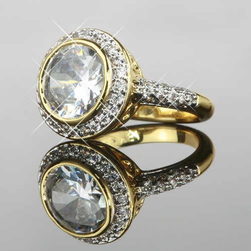 Damen ring mit zirkonia - zirkonia, weiß