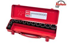 Koken Impact Steckschlüssel-Satz 12tlg. 6-Kant mit 1/2" Antrieb