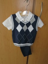 Jungenkombination 3-Teiler Eton Emile et Rose 12 Monate 76 cm Neu