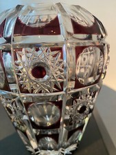 Kristallvase lila