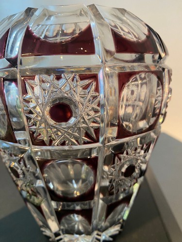 Kristallvase lila