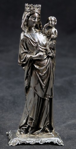 Silber madonna gotisch - madonna, mit