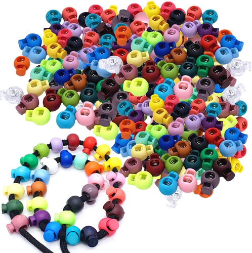 Bunt kordelstopper 100 stücke - bunt,