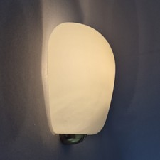 Vintage Mid-Century Muschel Glas Wandlampe Wilhelm Wagenfeld Peill & Putzler 