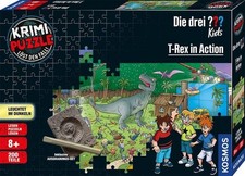 Krimipuzzle Die drei ??? Kids 200 Teile / T-Rex in Action Lesen - Puzzeln - L...
