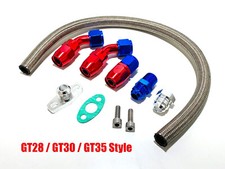 Ölrücklauf Garrett GT28 GT30 GT35 VR6 R32 Turbo Ölanschluss Ölleitung Flansche