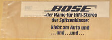 Aufkleber/Sticker:  Bose