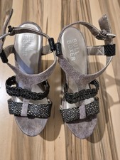 Bull Boxer Damen Schuhe Plateau Sandalen Pantolette  Keilsandalette Gr. 37 