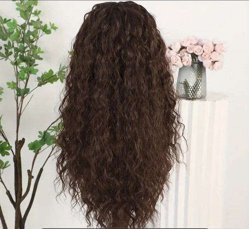 Dunkelbraune curly lace - dunkelbraune,