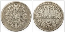 1 Mark Stück 1874 B Deutsches