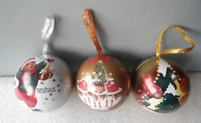 3 Weihnachtskugel Weißblech Kugel zum Befüllen, Marke Neuhaus Süßigkeiten