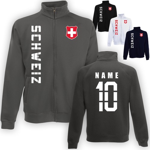 Schweiz sweatjacke wunschname - schweiz,