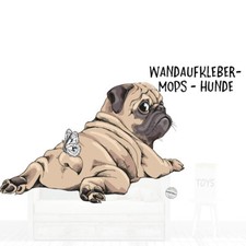 Wandtattoo Aufkleber Mops