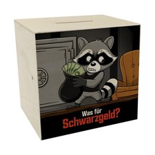 Schwarzgeld Spardose aus Holz
