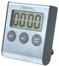 Technoline Kurzzeitwecker KT 200 Stoppuhr Aluminium-Schwarz digital B Ware