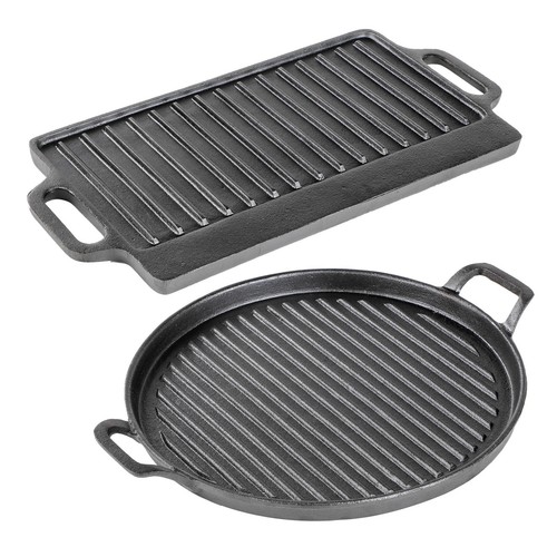 Gusseisen grillplatte rund - gusseisen,