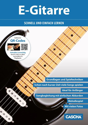 Gitarrenschule mit code - qr-code, |