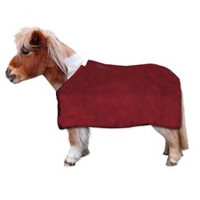 EQuest Dralon Pferdedecke speziell für Mini-Shettys, bordeaux - 100 cm Pony