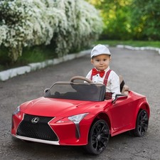 HOMCOM Kinderauto von Lexus Kinderfahrzeug Elektroauto mit MP3 Musik 2 Farben